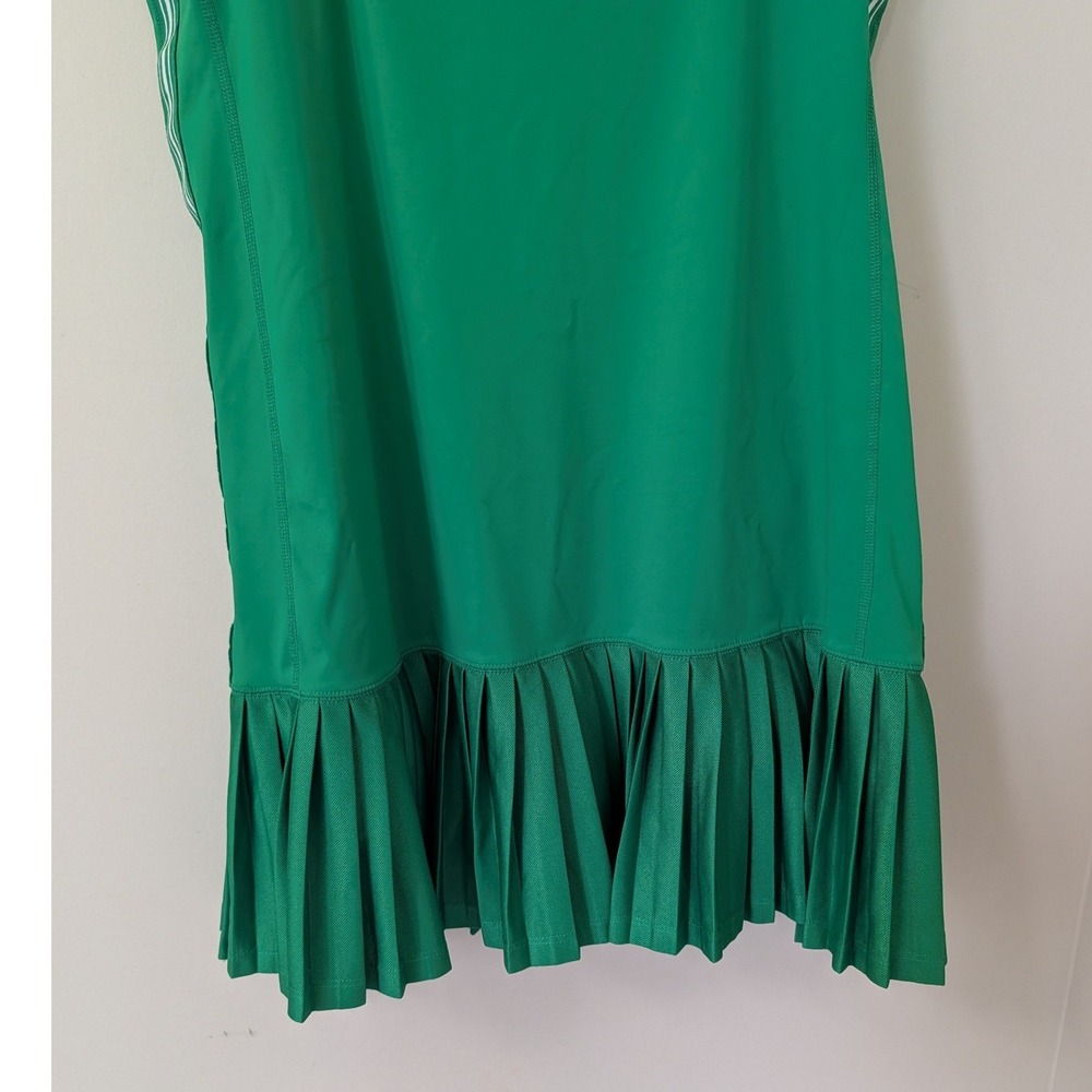 J.Crew Active Kelly Green Pleated Tennis Dress Drop Waist Large - Picture 10 of 16